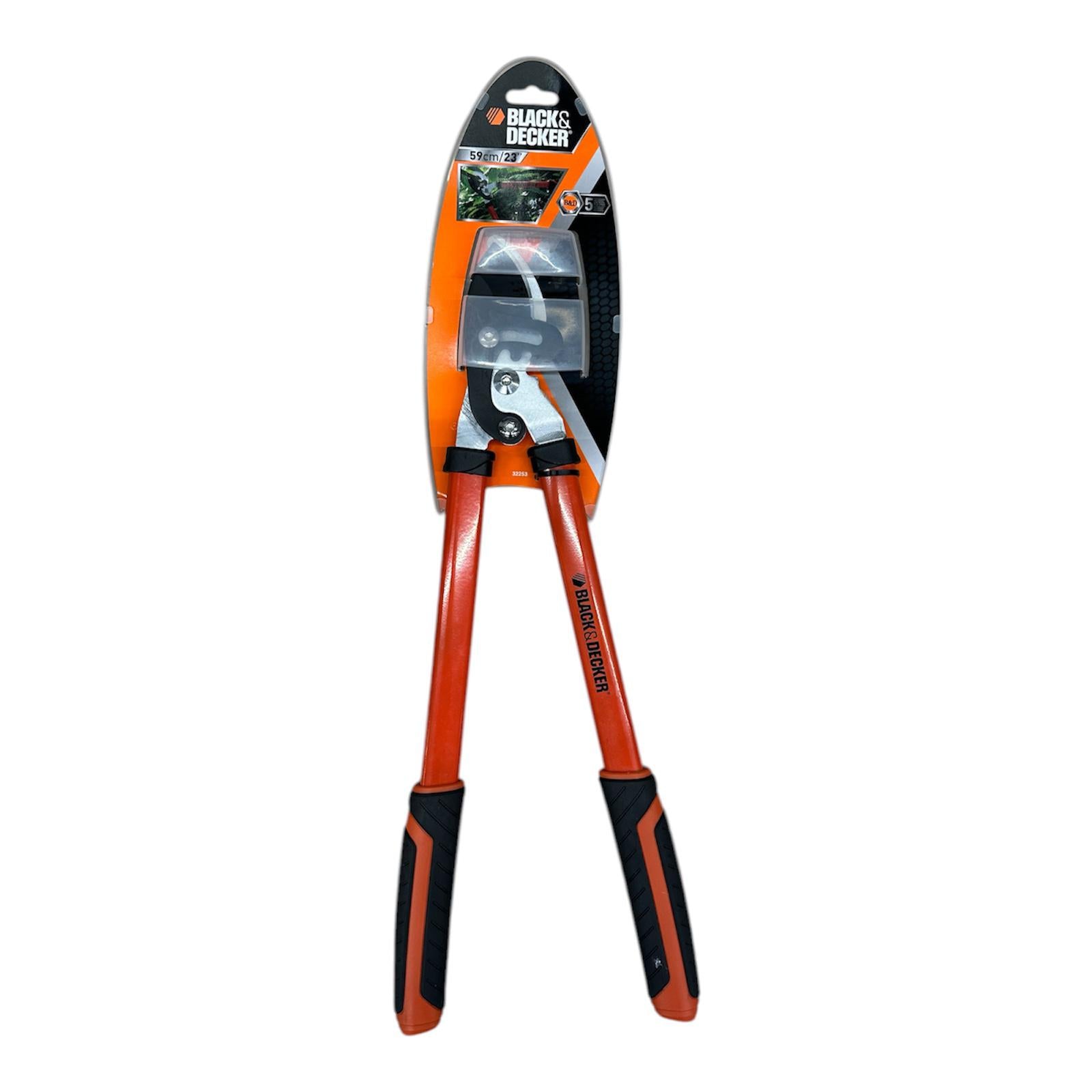 Troncarami cesoie professionali lame affilate per tagliare legno fresco con manico robusto 59cm 23'' Black & Decker Troncarami cesoie professionali lame affilate per tagliare legno fresco con manico robusto 59cm 23'' Black & Decker